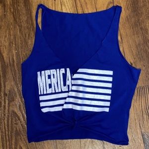 ‘Merica crop top
